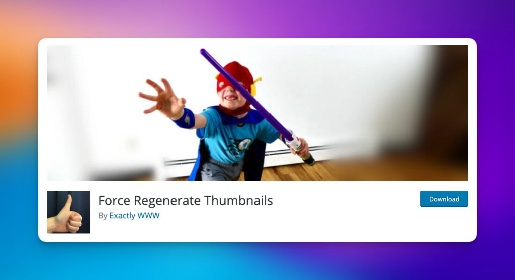Force regenerate thumbnails