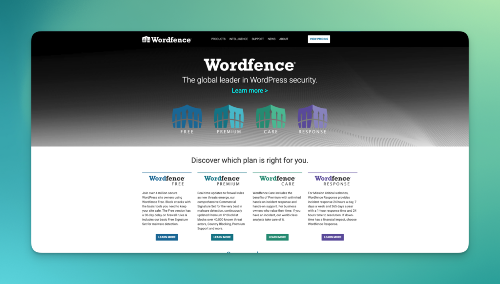 Wordfence wordpress plugin