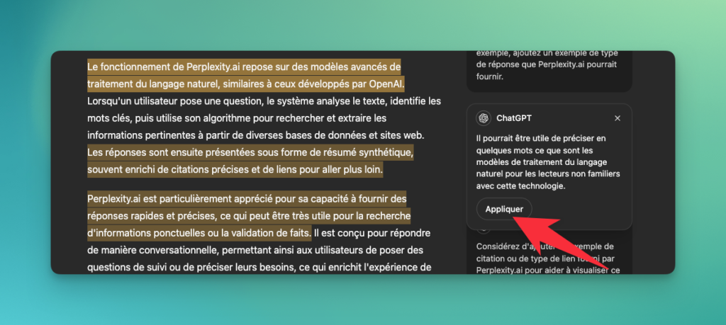 Chatgpt canvas la nouvelle interface pour rédiger et coder avec chatgpt appliquer des modifications