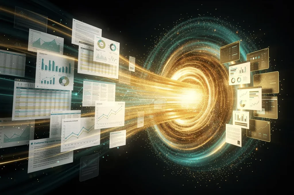 Données transformées en insights analyse automatisée Manus