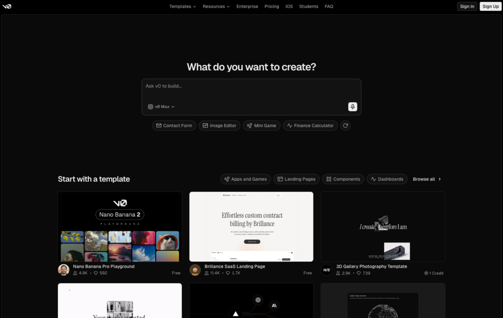 V0 vercel meilleurs outils ia pour ux design en 2026